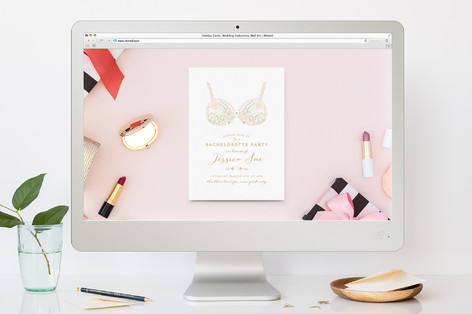 pretties bachelorette party online invitations by minted