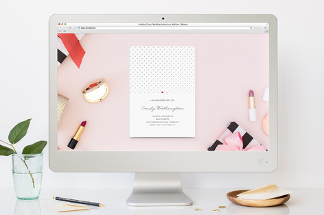 polka dot bachelorette party online invitations minted
