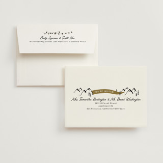 This is a champagne wedding thank you cards with standard by Kelsey Mucci called girls gone wild printing on strathmore in standard