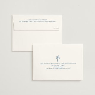 This is a sea wedding thank you cards with standard by Pati Cascino called on the coast printing on strathmore in standard