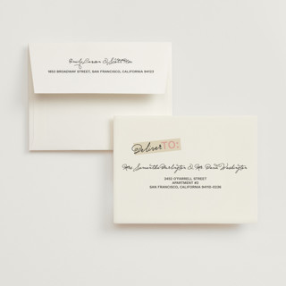 This is a strawberry wedding thank you cards with standard by Inkblot Design called gals and gabs printing on strathmore in standard