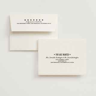 This is a champagne wedding thank you cards with standard by Sherley Ferreira called giddy up, y'all! printing on strathmore in standard