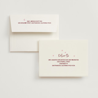 This is a peony wedding thank you cards with standard by Pati Cascino called disco printing on strathmore in standard