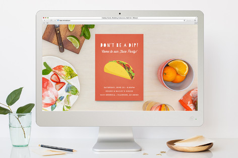 dont be a dip dinner party online invitations by minted dip party invitation