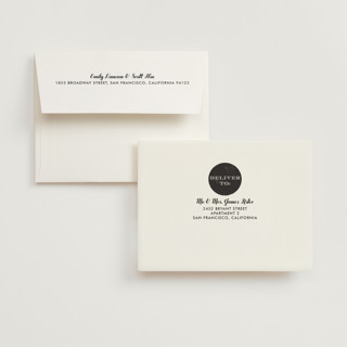 This is a midnight wedding thank you cards with standard by Alethea and Ruth called formal stamp printing on strathmore in standard