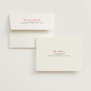 This is a forest wedding thank you cards with standard by Elly called adventure awaits printing on strathmore in standard