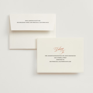 This is a poppy wedding thank you cards with standard by Morgan Kendall called bloom printing on strathmore in standard