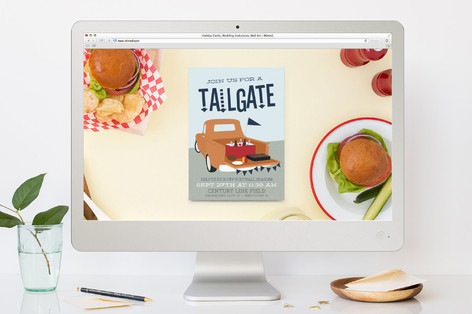 tailgate sport and event online invitations by its minted