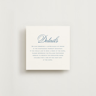 This is a bluebell enclosure cards with standard by Jessica Williams called marenza printing on signature in standard