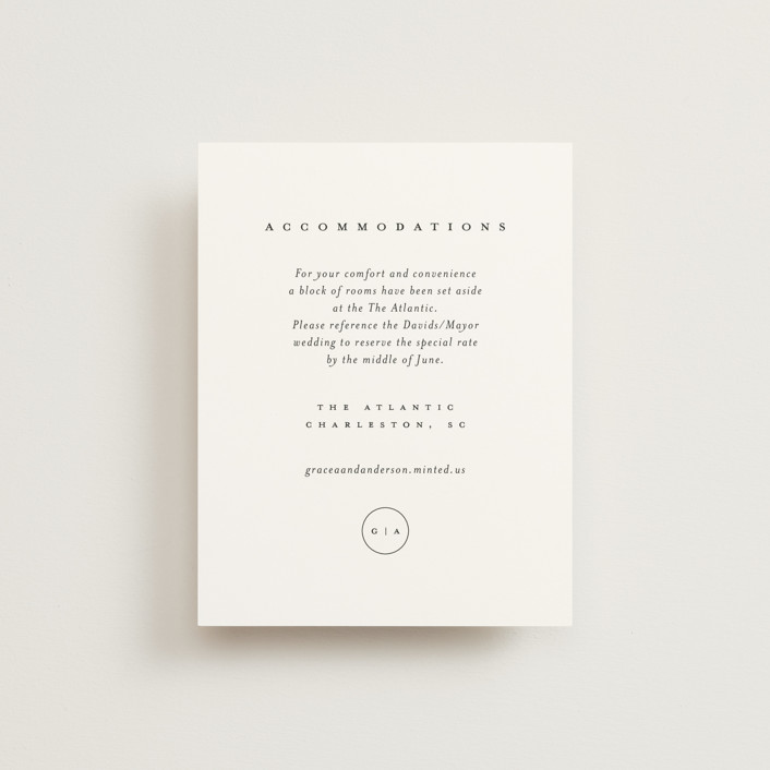 "refined" - Direction Cards in Black Tie by Laura Hamm.