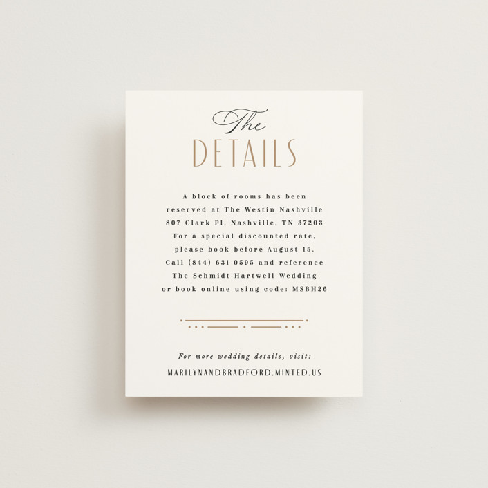 "Encapsulated" - Vintage Direction Cards in Black Tie by Hooray Creative.