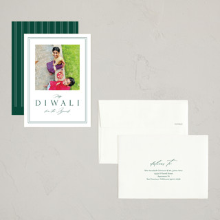 This is a pine diwali cards with standard by Stacey Meacham called simple grace printing on recycled smooth signature in petite