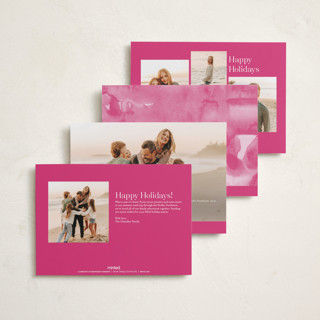 This is a magenta diwali cards with standard by Liz Conley called scripted diwali printing on recycled smooth signature in petite