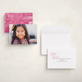 This is a magenta diwali cards with standard by Liz Conley called scripted diwali printing on recycled smooth signature in petite