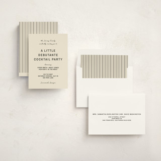This is a ink debutante party invitations with standard by Ani Somi called poster printing on signature in standard