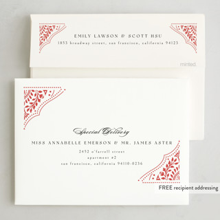 This is a peony diwali cards with foil pressed by Ana de Sousa called diwali window printing on signature in standard