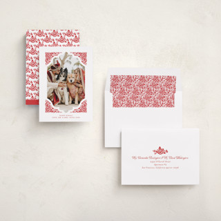 This is a ruby diwali cards with standard by Becky Nimoy called floral frame diwali printing on recycled smooth signature in standard