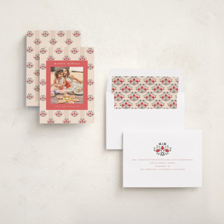 This is a sandalwood diwali cards with standard by Teju Reval called floral block print printing on recycled smooth signature in standard