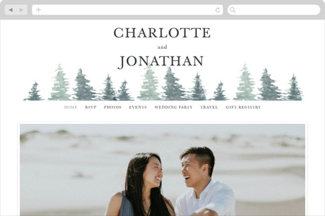 This is a rain wedding websites by Anne Kostecki called painted woods printing on digital paper in standard