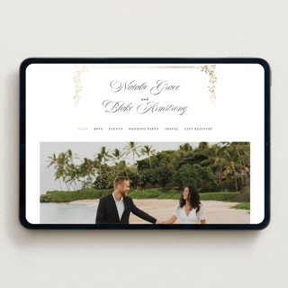 This is a diamond wedding websites by Kate Ahn called lake como printing on digital paper in standard