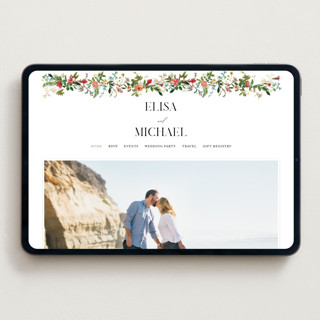 This is a papaya wedding websites by Susan Moyal called tropica printing on digital paper in standard