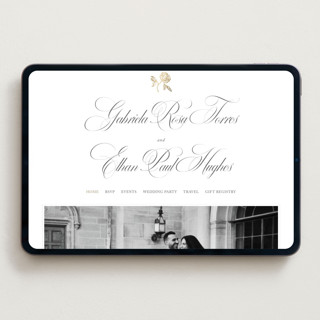This is a classic bride wedding websites by Design Lotus called here with you printing on digital paper in standard