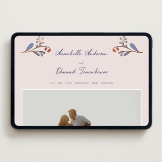 This is a wisteria wedding websites by Monika Konieczna called together in bloom printing on digital paper in standard