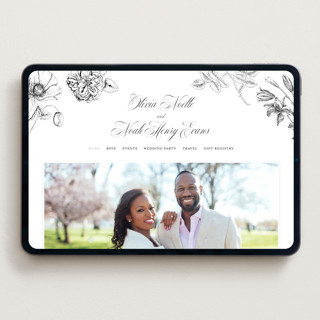 This is a pure wedding websites by Design Lotus called legacy printing on digital paper in standard