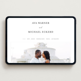 This is a obsidian wedding websites by Jennifer Postorino called delicate printing on digital paper in standard