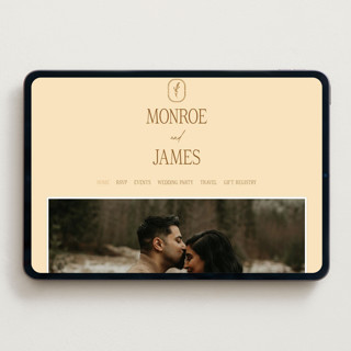 This is a bark wedding websites by Jen Ramsey called classic and floral printing on digital paper in standard