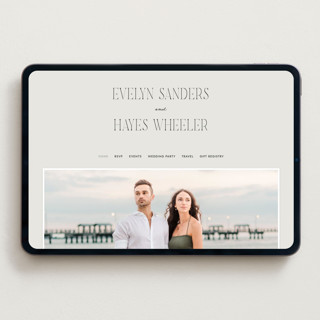 This is a forest wedding websites by Blustery August called hayes printing on digital paper in standard