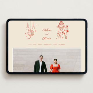 This is a sangria spark wedding websites by Zove Ahhh called party on! printing on digital paper in standard