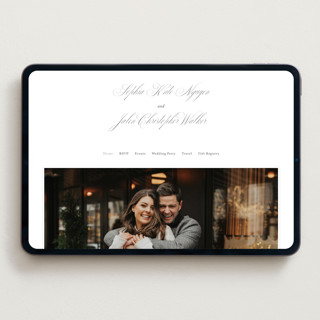This is a classique wedding websites by Design Lotus called from this moment on printing on digital paper in standard