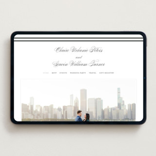 This is a tuxedo wedding websites by Carolyn MacLaren called timeless together printing on digital paper in standard
