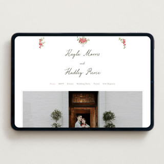 This is a azalea wedding websites by Everett Paper Goods called villa printing on digital paper in standard