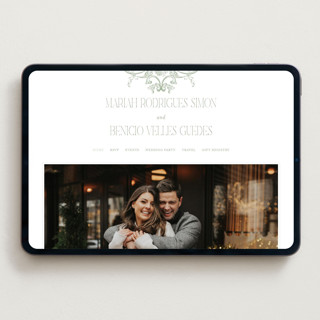 This is a leaf wedding websites by Sherley Ferreira called eternal grace printing on digital paper in standard