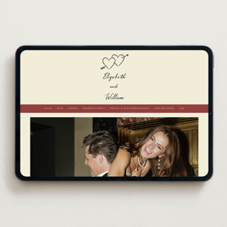 This is a champagne wedding websites by Helena Vitto called vintage lovers printing on digital paper in standard