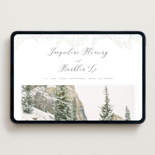 This is a mist wedding websites by Amy Ngo called blooming peonies printing on digital paper in standard
