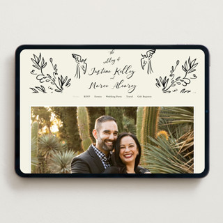 This is a ivory wedding websites by Ani Somi called sundaland gardens printing on digital paper in standard