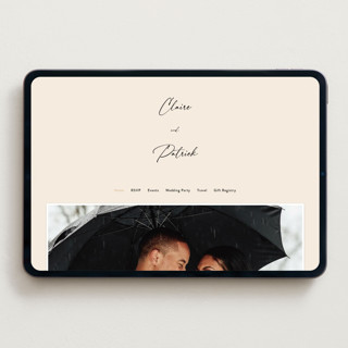 This is a sand wedding websites by Carolyn MacLaren called script and monogram printing on digital paper in standard