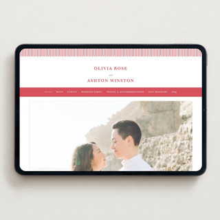 This is a scarlet wedding websites by Charter Oaks Creative called classic cherries printing on digital paper in standard