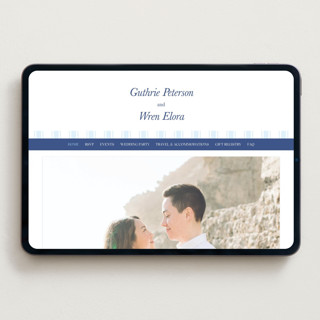 This is a lapis wedding websites by Bramble Studio called bluebell dinner printing on digital paper in standard