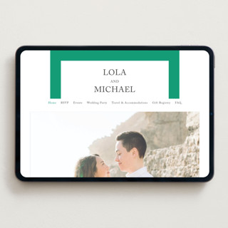 This is a soft black wedding websites by mo kelley called classic initials printing on digital paper in standard