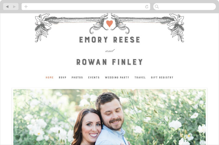 free wedding websites minted wedding webpage