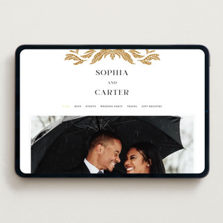 This is a sand wedding websites by GeekInk Design called floral mosaic printing on digital paper in standard
