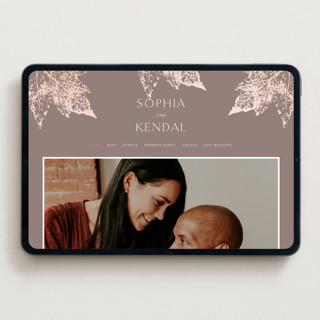 This is a maple wedding websites by Lori Wemple called autumne printing on digital paper in standard