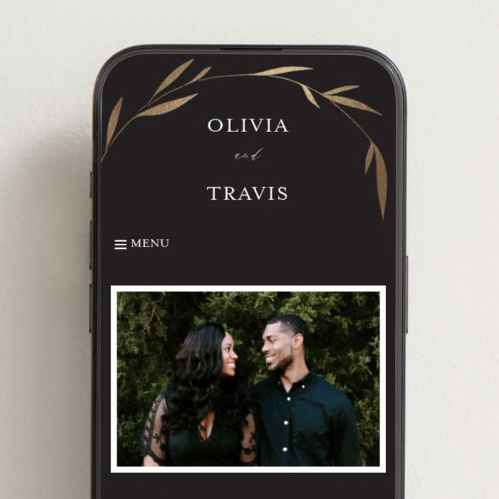 Minimal Circle Wedding Websites by Kelly Schmidt Minted