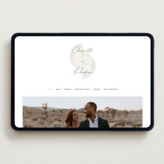 This is a stone wedding websites by Jackie Crawford called camille printing on digital paper in standard