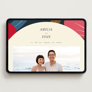 This is a hawaii wedding websites by Ani Somi called tropical sonata printing on digital paper in standard