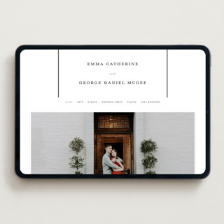This is a soft black wedding websites by Stacey Meacham called heritage printing on digital paper in standard